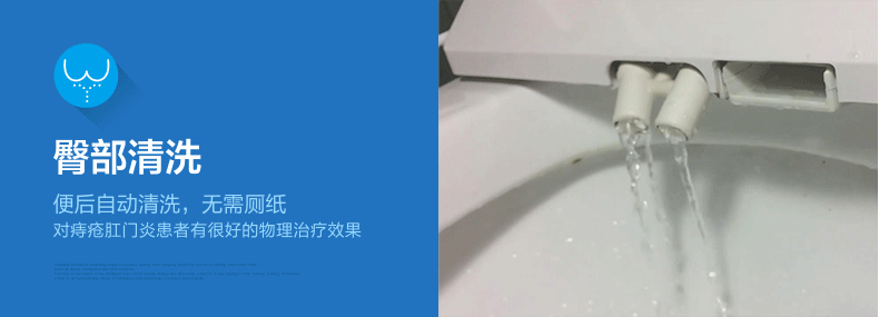 Automatic Bathroom Smart Toilet for Home Healthcare
